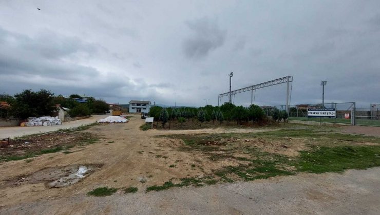 Çerkeşli köyüne basketbol ve voleybol sahası