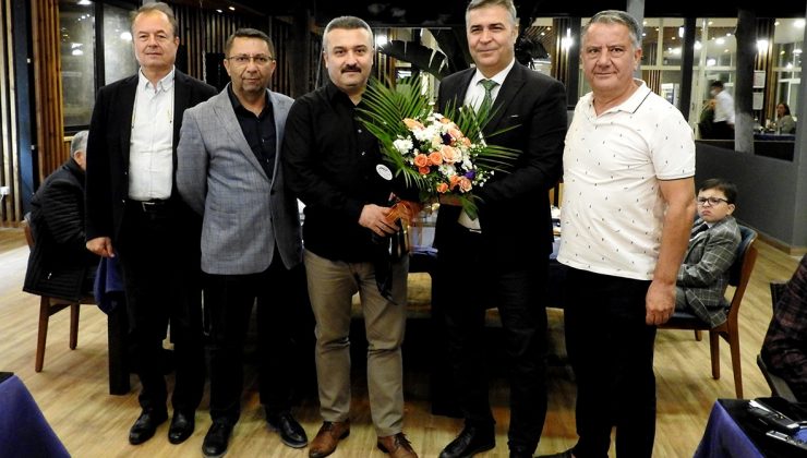 Çeşme Emniyet Müdürü Gürcan Alev’e veda yemeği