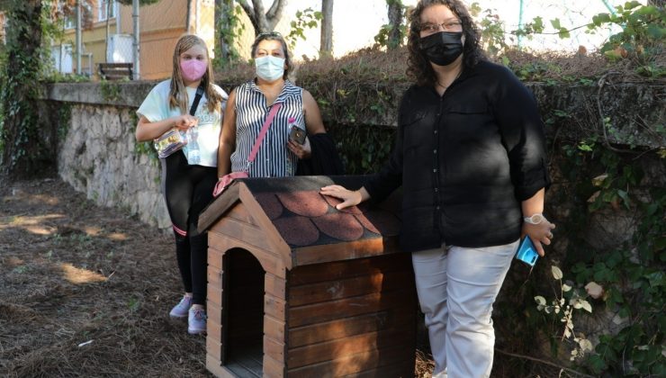 Çocukların hayvan sevgisine belediyeden kulübe desteği