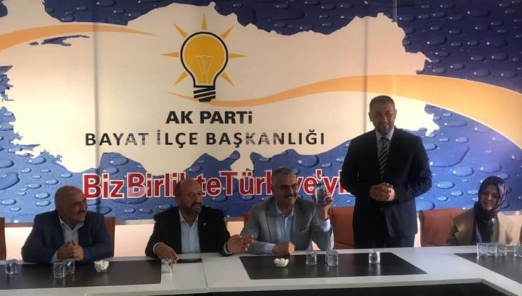 Çorum İl Başkanı Ahlatcı’dan, Bayat’a doğalgaz müjdesi