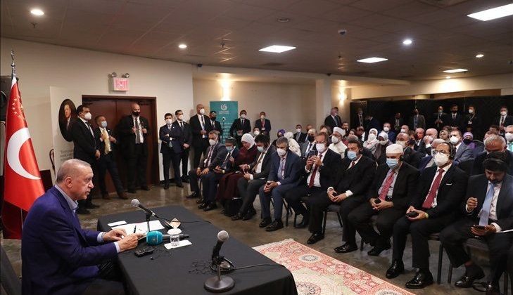 Cumhurbaşkanı Erdoğan, ABD’deki Türk vatandaşları ile bir araya geldi
