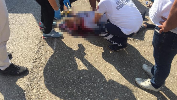 Devrilen motosikletin sürücüsü hayatını kaybetti