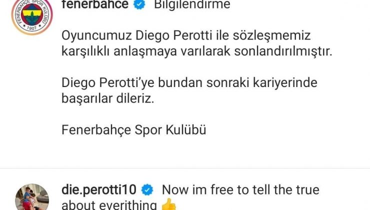 Diego Perotti: “Yakında bütün gerçeği anlatacağım”