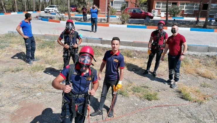 Diyarbakır AFAD ve itfaiyesinden gerçeği aratmayan ortak tatbikat
