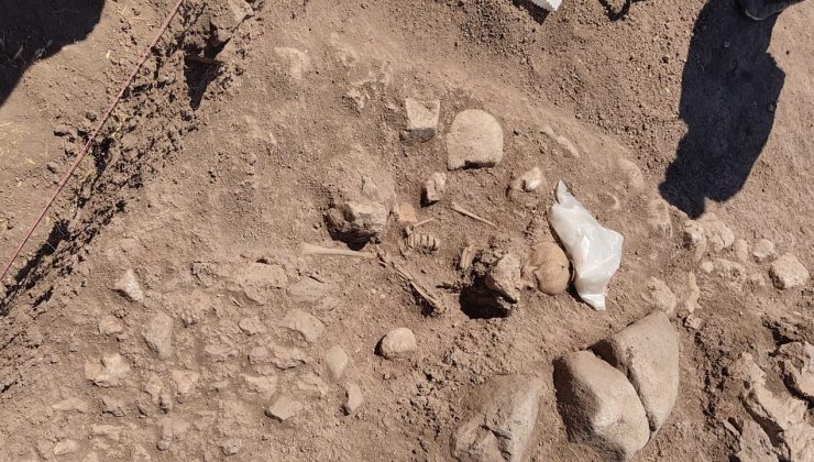 Domuztepe Höyüğü’nde Orta Çağ’da yaşamış çocuğun iskeleti bulundu