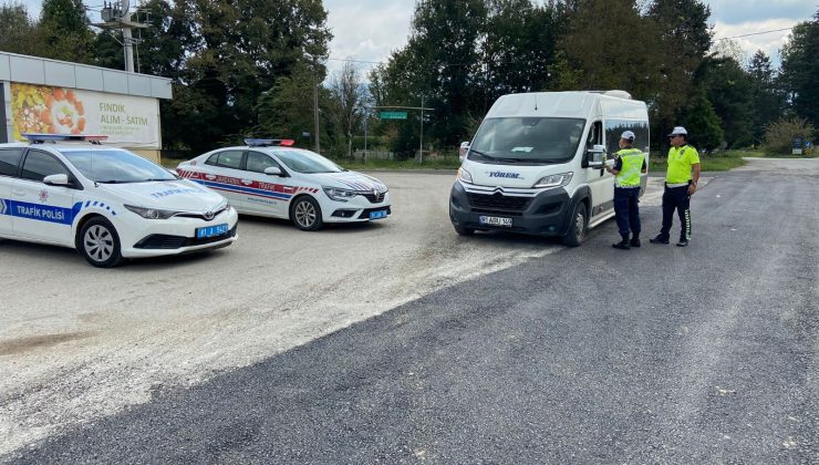 Düzce’de okul servisleri denetlendi