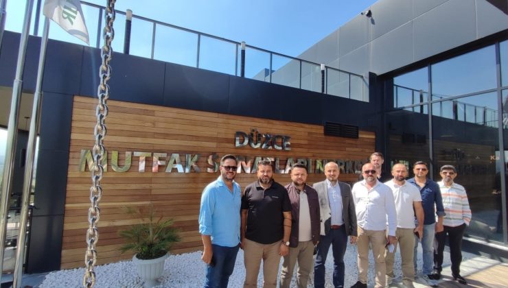 Düzceli iş adamları Mutfak Sanatları Merkezi’nde bir araya geldi