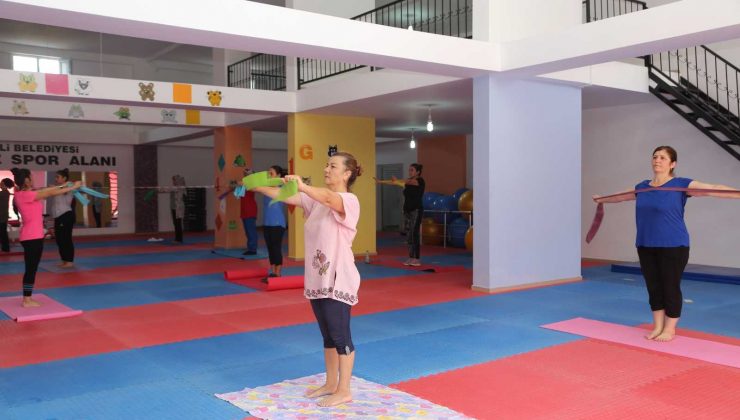Erdemli’de spor merkezlerine kadınlardan yoğun ilgi