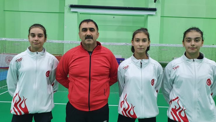 Erzincanlı milli sporcular Hırvatistan’da U 15 Uluslararası Badminton turnuvasına katılacak