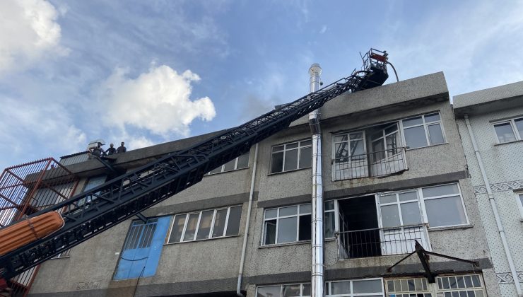 Eyüpsultan’da korkutan iş yeri yangını