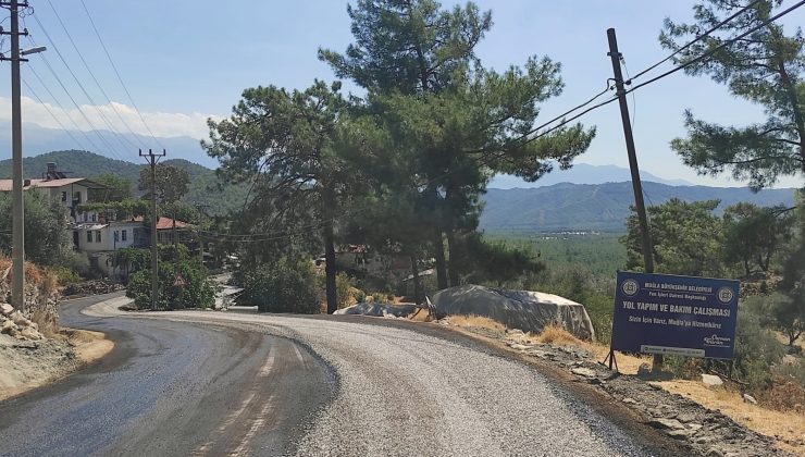 Fethiye ve Seydikemer’de 18 kilometre yol asfaltlandı