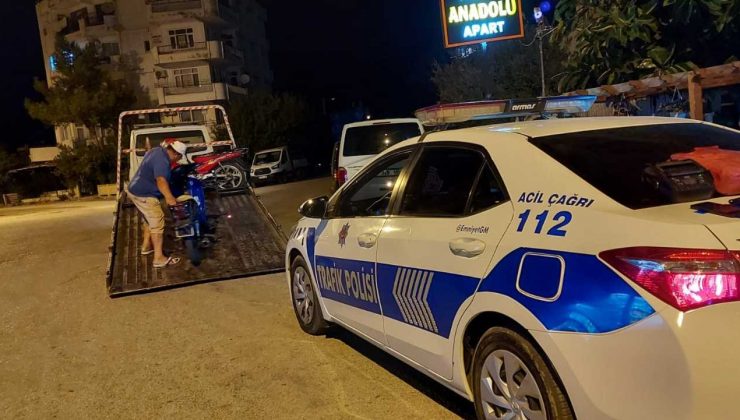 Finike’de 77 araç 67 motosiklete 79 bin TL ceza