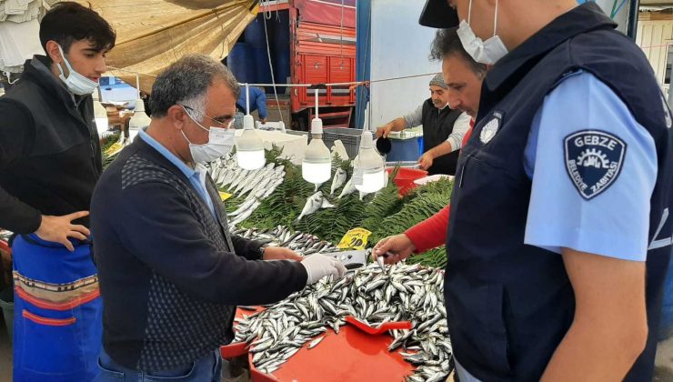 Gebzeli balıkçılar denetimden geçti