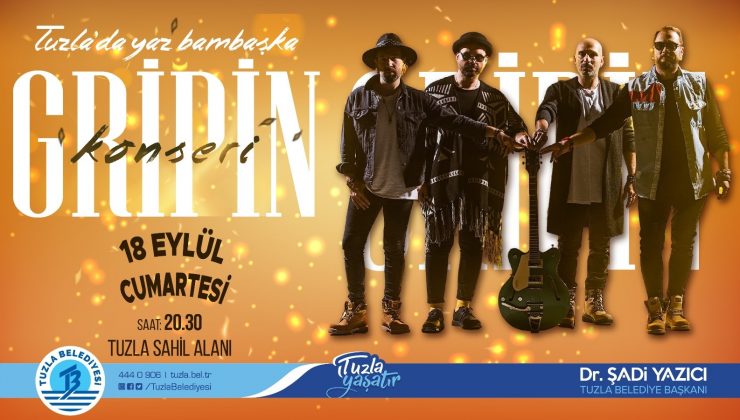 Gripin, sevilen şarkılarını Tuzla’da seslendirecek