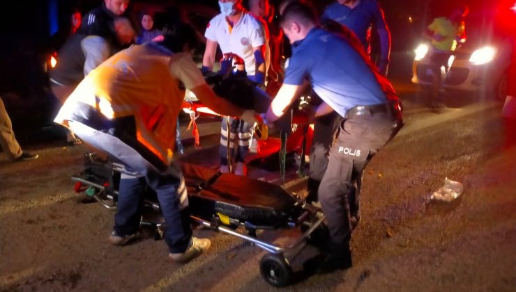 Hafif ticari aracın çarptığı motosikletli yaralandı