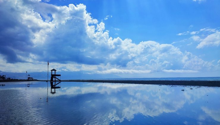 Hatay’da yağmur sonrası kartpostallık manzara