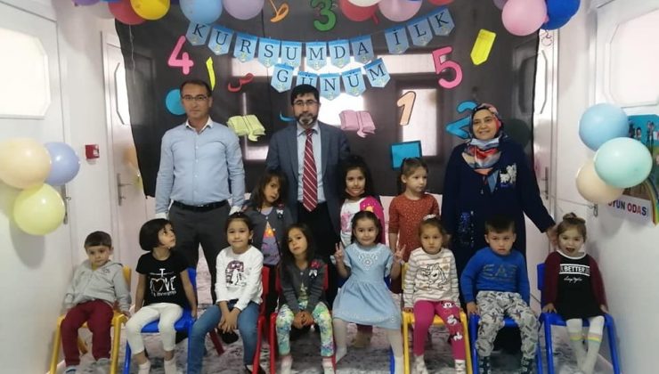 Hayme Ana Kur’an Kursu’nda eğitim zamanı