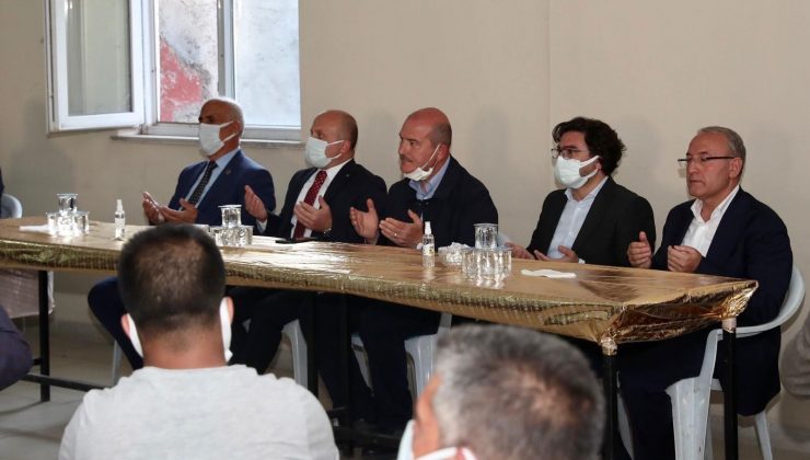 İçişleri Bakanı Soylu taziye ziyareti için Ağrı’da