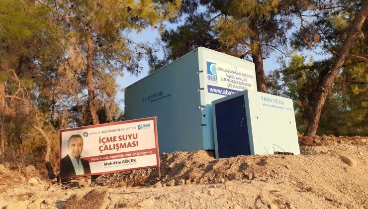 İçme suyu sıkıntısı yaşayan mahallelere portatif depo çözümü