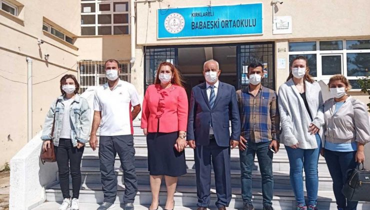 İl Milli Eğitim Müdürü Kalkan Babaeski’de incelemelerde bulundu