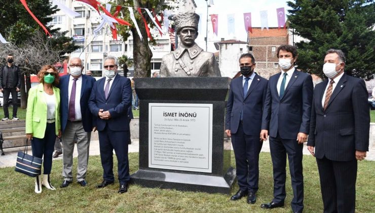 İsmet İnönü’nün doğum gününde adı verilen park ve büst açıldı