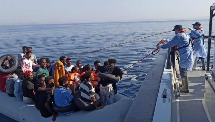 İzmir açıklarında 166 düzensiz göçmen kurtarıldı