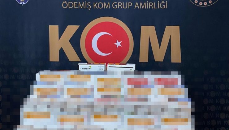İzmir’de sahte bandrollü binlerce makaron ele geçirildi