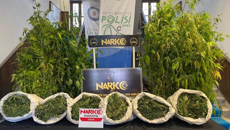 İzmir’de uyuşturucu operasyonu: 9,5 kilo esrar ele geçirildi