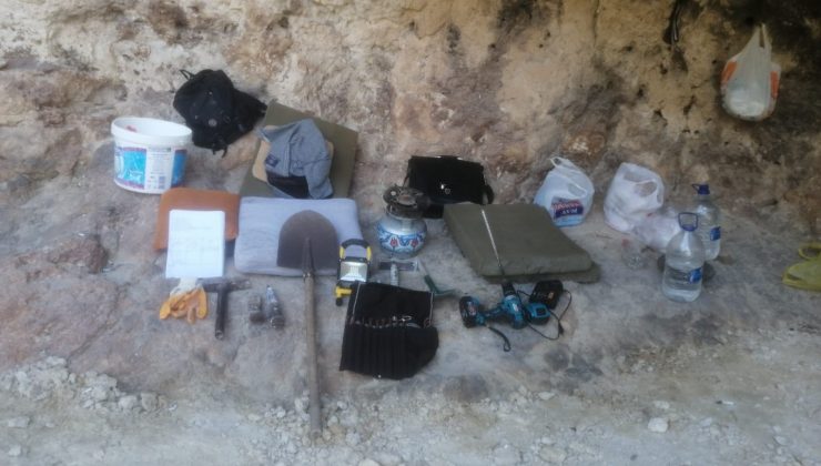 Kaçak kazıya jandarmadan suçüstü