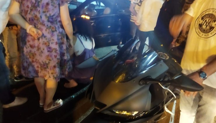 Kadıköy’de genç fenomen Aleyna Yaren motosikletiyle kaza yaptı