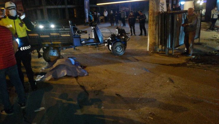 Kaldırıma çarpan patpat takla attı: 1 ölü, 2 yaralı