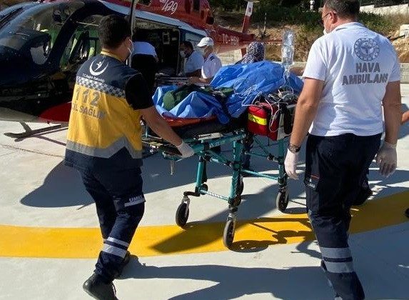 Kazada yaralanan şahıs İstanbul’a sevk edildi