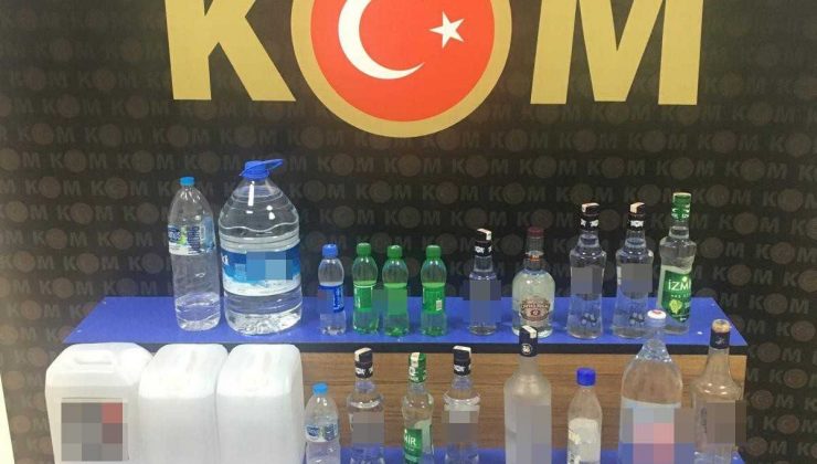 Keşan polisi sahte içki ele geçirdi