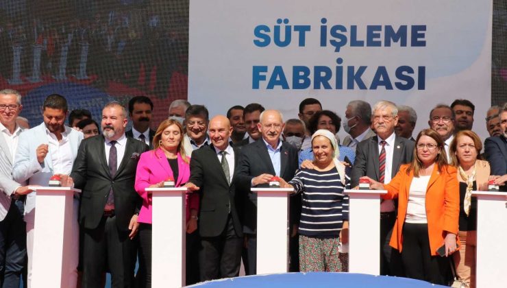 Kılıçdaroğlu süt işletme fabrikasının temel atma törenine katıldı