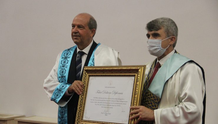 KKTC Cumhurbaşkanı Ersin Tatar’a “Fahri doktora” unvanı