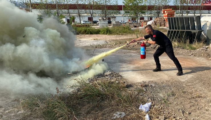 Kocaeli itfaiyesinden yangın eğitimleri