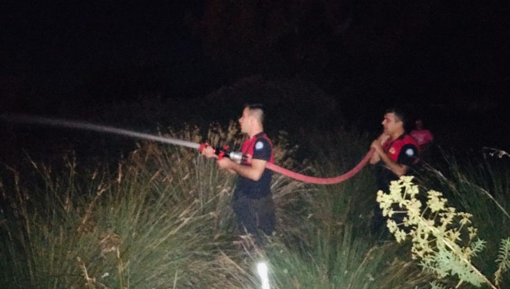 Köyceğiz’de sazlık yangını