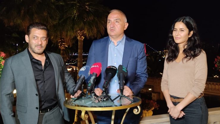 Kültür ve Turizm Bakanı Mehmet Nuri Ersoy Bollywood yıldızları ile bir araya geldi