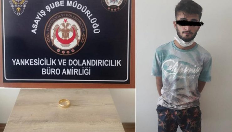 Kuyumcudan bileziği böyle çaldı