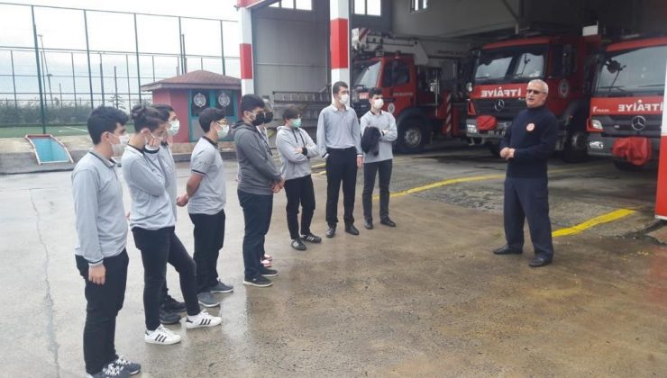 Lise öğrencileri itfaiyeyi yerinde tanıdı