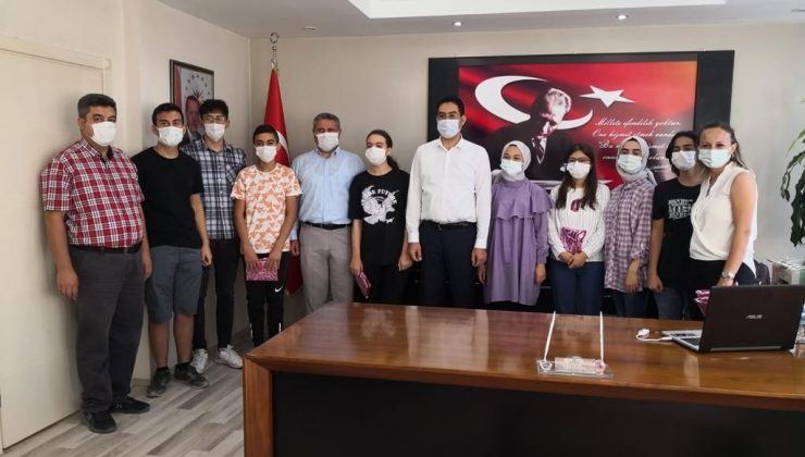 MABEM’li öğrencilerden Kaymakam Yıldırım’a ziyaret