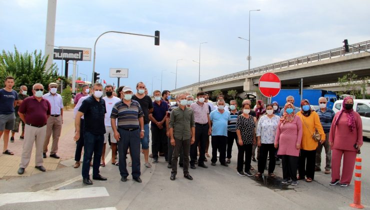 Mahallelinin tek yöne düşürülen yol eylemi