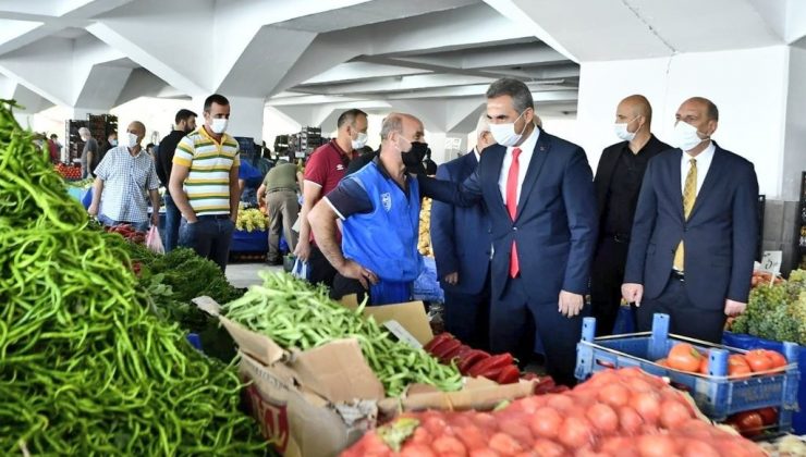 Mamak Pazarı’nda alınan önlemler denetlendi