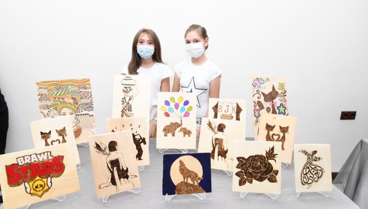 Mamak’ın genç sanatçıları eserlerini görücüye çıkardı