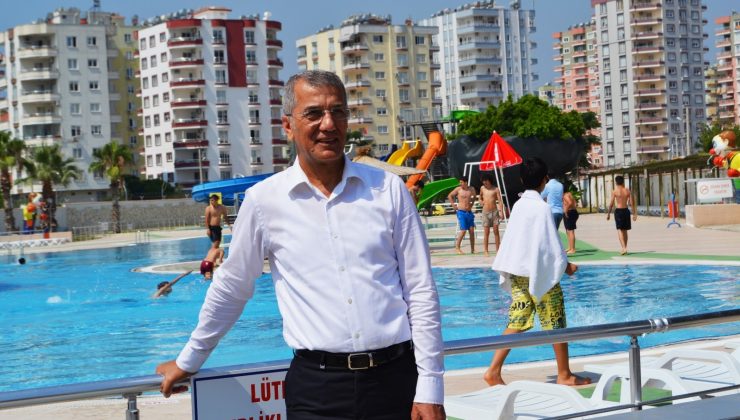 Mezitli Belediyesi Su Parkından 19 bin kişi yararlandı