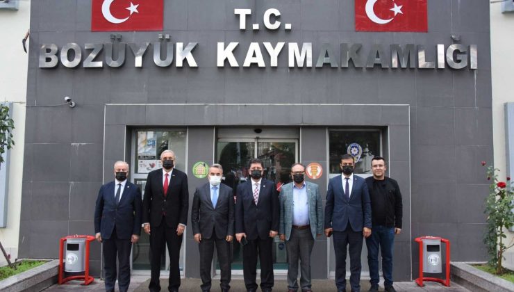 Milletvekili Tüzün ve Başkan Bakkalcıoğlu Kaymakam Öztürk’ü ziyaret etti
