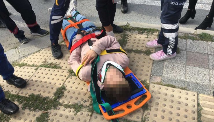 Motosiklet kamyona çarptı: 2 yaralı