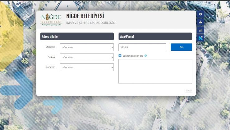 Niğde Belediyesi’nin vatandaşa sunduğu E-imar uygulamasına yoğun ilgi