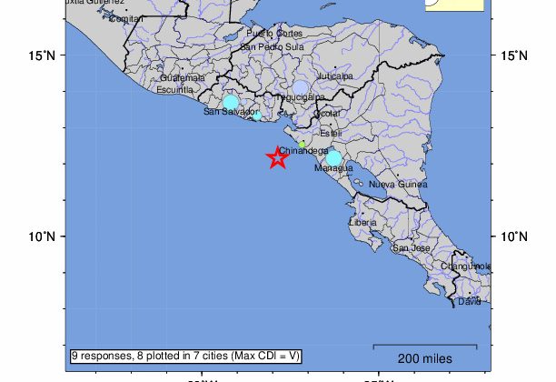 Nikaragu’da 6.5 şiddetinde deprem