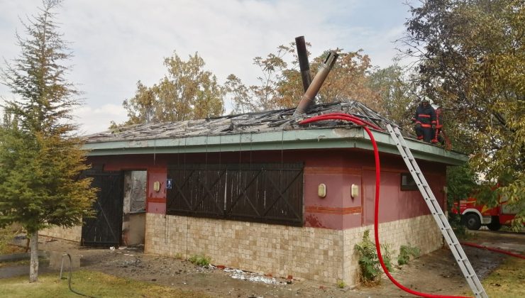 ODTÜ yerleşkesinde tesis yemekhanesinde yangın